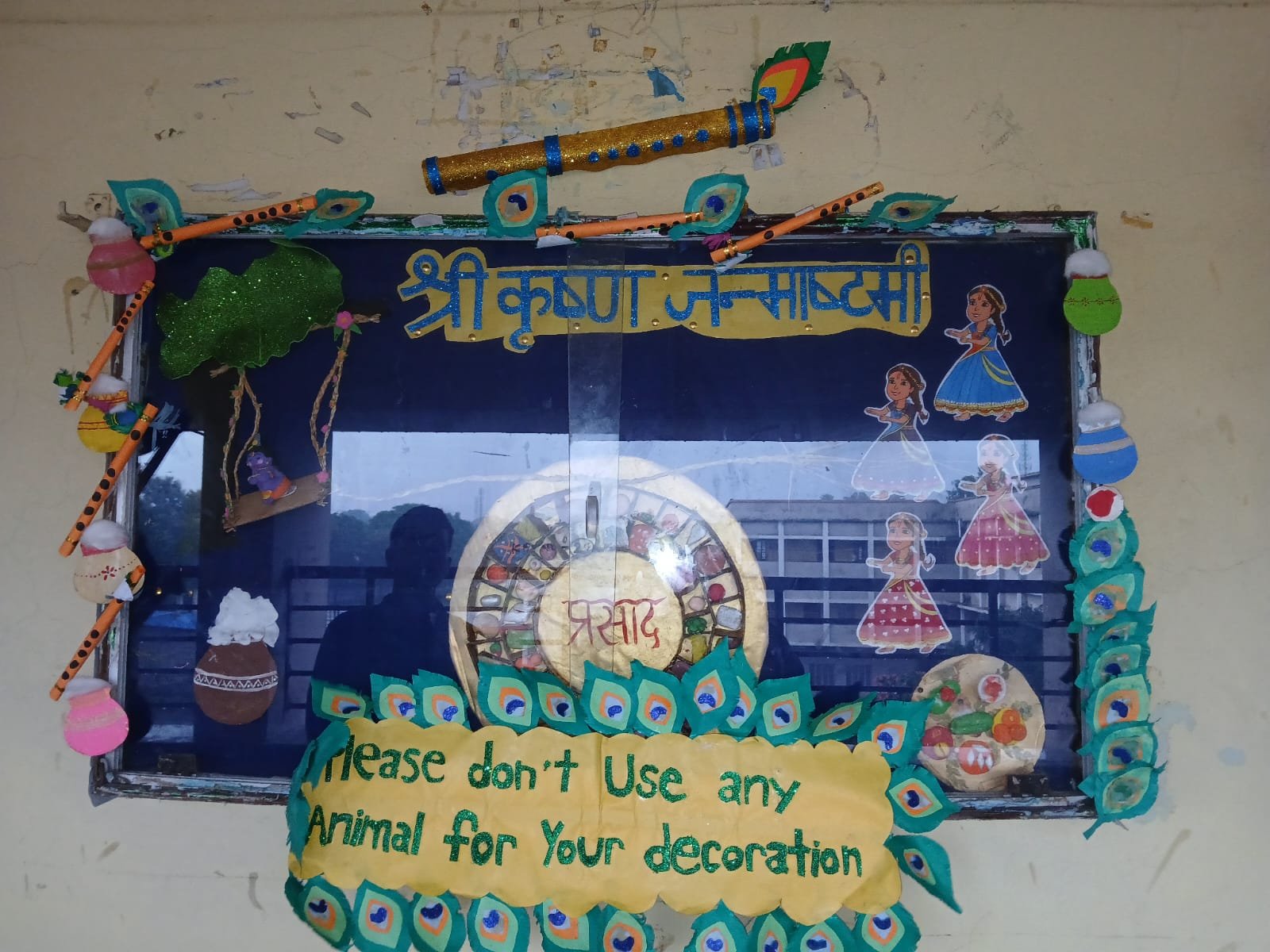 Board Decoration on Janamastami and Ganesh Chaturthi.